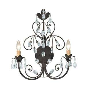  Crystorama Lighting 4922 DR 2 Light Victoria Wall Sconce 