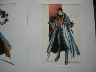 These are two rare unpublished character portraits created for SABLE 