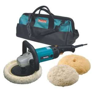 Makita 9227CX3 7 Inch Hook and Loop Electronic Polisher Sander with 