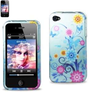  Protector Cover IPHONE 4S Hard Case Floral Background 2DPC 