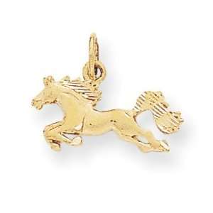    14k Horse Charm   Measures 15.4x19.3mm   JewelryWeb Jewelry