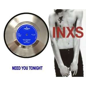  INXS Need You Tonight Framed Silver Record A3 
