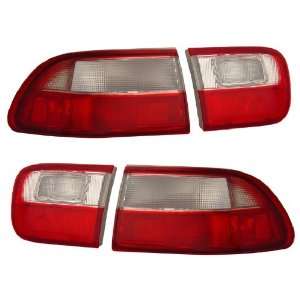  HONDA CIVIC 92 95 2/4 DR TAIL LIGHT RED/CLEAR (OEM) NEW 
