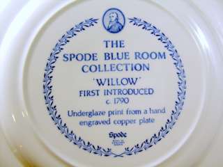 Spode Blue Room Willow Dinner Plate Transferware  