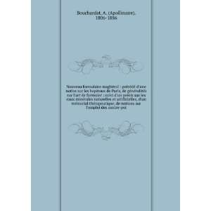   emploi des contre poi A. (Apollinaire), 1806 1886 Bouchardat Books