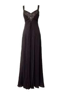 Embellished Jewelled Chiffon Pleated Dress Formal Dress Evening Gown 