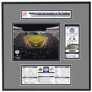   Yankees   Yankee Stadium Final Game Ticket Frame Jr. Sports