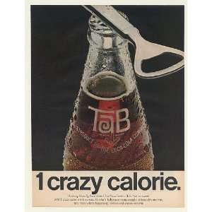   1966 Tab Cola Bottle 1 Crazy Calorie Print Ad (51179)