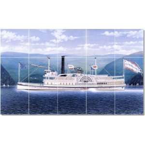 James Bard Ships Tile Mural Remodeling Design  18x30 using (15) 6x6 