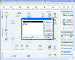 Work simultaneously with other QuickBooks users on your company file 