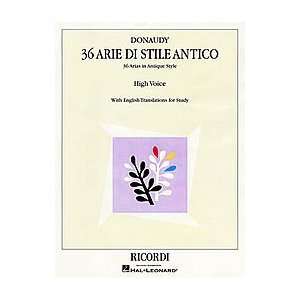  36 Arie di Stile Antico Musical Instruments