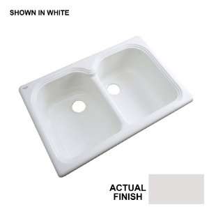   Double Basin Acrylic Topmount Kitchen Sink 54302