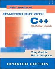 Starting Out with C++ Brief Version Update, (032138766X), Tony Gaddis 