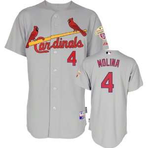  St. Louis Cardinals Authentic Yadier Molina Road Cool Base 
