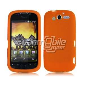 VMG Orange Premium Soft Rubber Silicone Gel Skin Case Cover for T 
