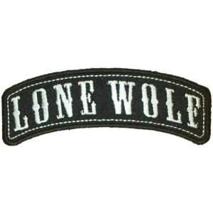  LONE WOLF ROCKER Embroidered Quality Biker Vest Patch 