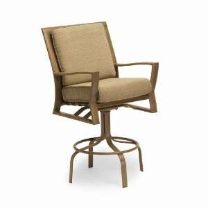  Granville Swivel Bar Stool with Cushions Finish Textured 