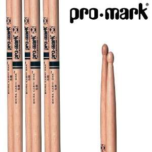  Promark PW5BW Japanese White Oak 5B Wood Tip Drumsticks 3 