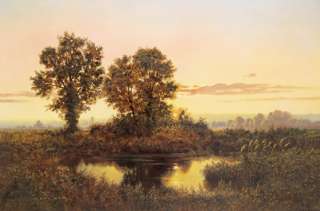 GERALD COULSON Dusk countryside pond LIM ED SIGNED  