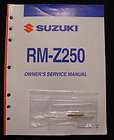SUZUKI RM Z250 DIRTBIKE MOTORCYCLE SERVICE REPAIR MANUAL NOS NEVER 