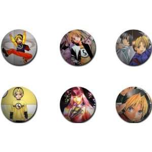  Set of 6 HIKARU NO GO Pinback Buttons 1.25 Pins / Badges 