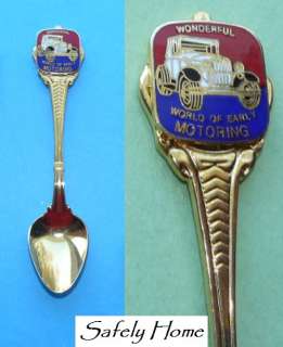Wonderful World of Early Motoring Old Car souvenir collector spoon 