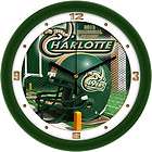 unc charlotte 49ers 12 football helmet wall clock 