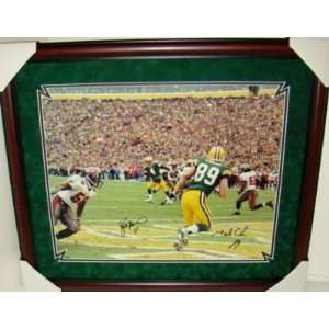  Brett Favre Chmura SB XXXI SIGNED Framed 16x20 LE/199 