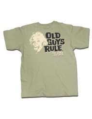 Old Guys Rule T shirt Einstein Pure Genius Design