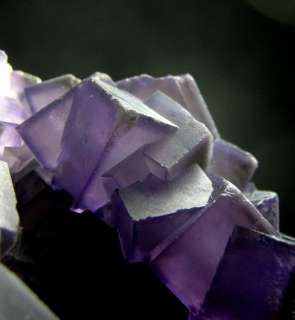 Purple Fluorite Cubic Crystal Cluster flyn9ie0117  