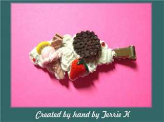 YUMMY BACK TO SCHOOL HAIR BARRETTE by Terrie K  