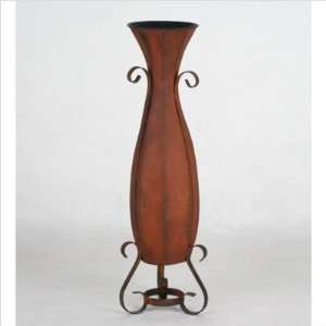  Privilege 62002 Tall Metal Vase in Antique (Set of 4 