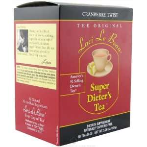 Laci Le Beau Super Dieters Tea Cranberry Twist Caffeine Free 60 Tea 
