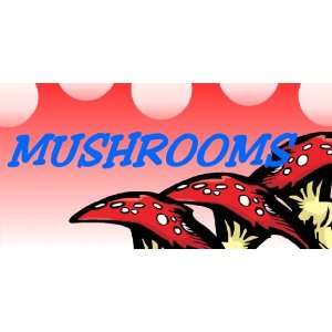  3x6 Vinyl Banner   Mushrooms 