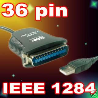USB to Parallel 1284 IEEE Printer cable adapter 36 pin  