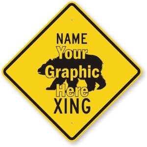  Name [with Graphic] Xing Aluminum Sign, 24 x 24 Office 