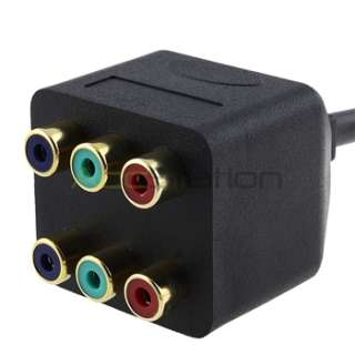   RCA 3 MALE TO 6 FEMALE RGB COMPONENT VIDEO SPLITTER GOLD HDTV  