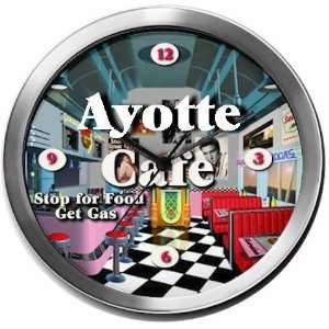  AYOTTE 14 Inch Cafe Metal Clock Quartz Movement Kitchen 