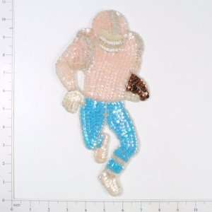  Football Player Sequin Applique Arts, Crafts & Sewing