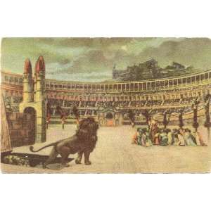  1930s Vintage Postcard Depiction of Circus Maximus   Rome 