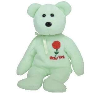   TY Beanie Baby   NEW YORK ROSE the Bear (Show Exclusive) Toys & Games
