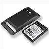 New Black Extended Battery + door cover for HTC SPRINT Evo 4g  
