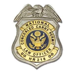  HR 218 National Concealed Permit Badge 