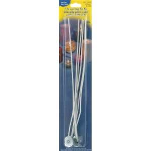   Inch Pre Waxed Wire Large Wick with Clip 6PK Arts, Crafts & Sewing