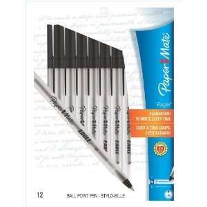   Ballpoint Pens, 12 Black Ink Pens (70610) (3 Pack)