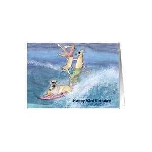   card, birthday card, 93, ninety three, dog, Card Toys & Games