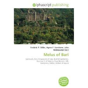 Melus of Bari 9786132715630  Books