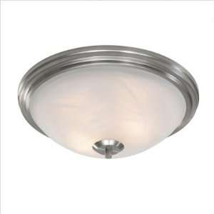  Golden Lighting   7158 FM PW   Accurian Flush Mount in 