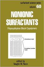 Nonionic Surfactants Polyoxyalkylene Block Copolymers, Vol. 60 