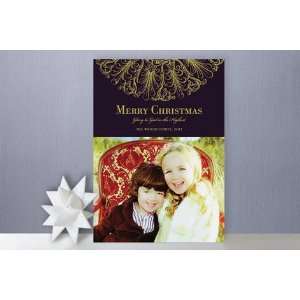  Round Flourish Christmas Photo Cards Health & Personal 